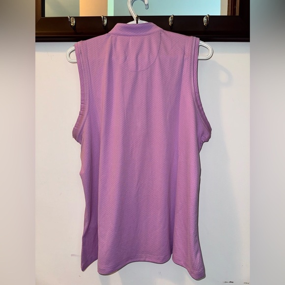 Greg Norman ML75 Sleeveless Purple Cutaway Collar Shirt Women XL - Picture 5 of 6